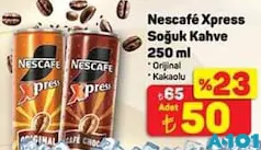 NESCAFE EXPRESS SOĞUK KAHVE 250 ML fiyat ve kampanya bilgisi